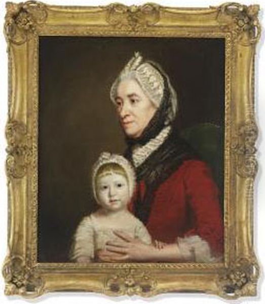 Portrait Of The Hon Oil Painting by Thomas Beach