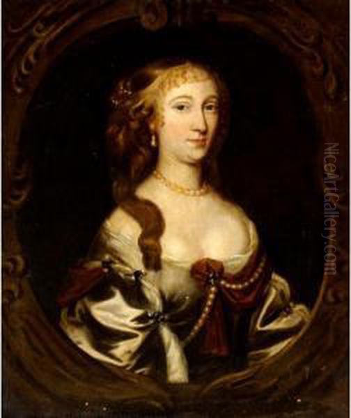 Portrait Of Miss Morgan Oil Painting by Mary Beale