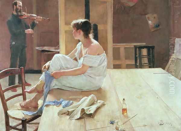 After the Pose, 1884 Oil Painting by Sven Richard Bergh