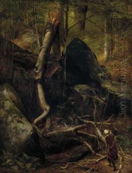 The Fallen Landmark Oil Painting by William Holbrook Beard