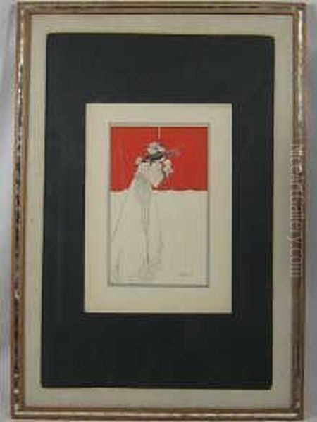 Untitled Oil Painting by Aubrey Vincent Beardsley