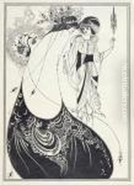 Salome Oil Painting by Aubrey Vincent Beardsley