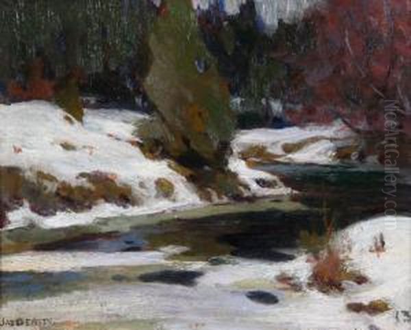 Grey Day Oil Painting by John William Beatty