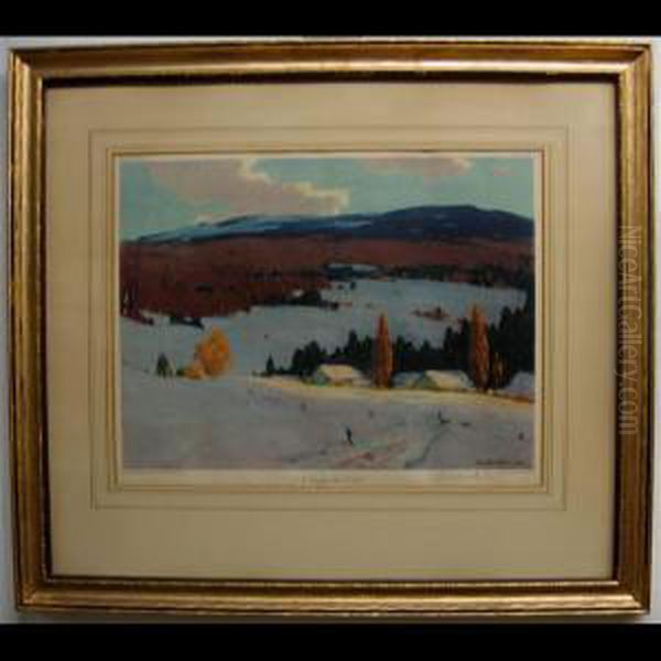 In The Laurentians - Baie Ste. Paul Oil Painting by John William Beatty