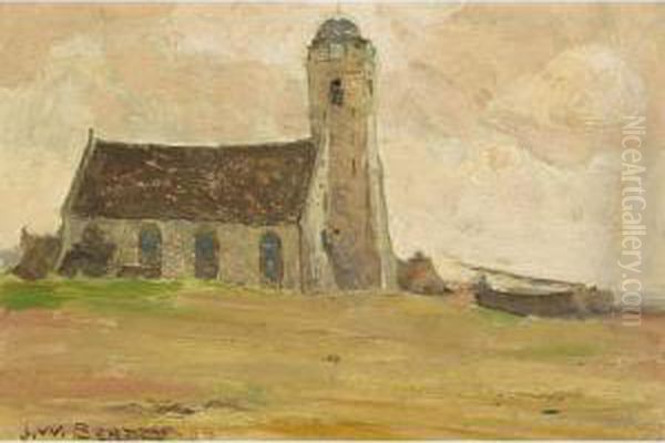 Old Church, Katwyck Oil Painting by John William Beatty