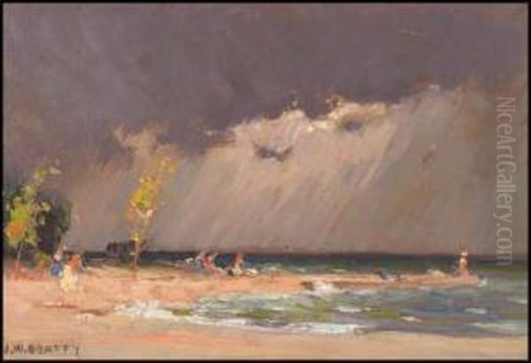 The Squall, Toronto Island Oil Painting by John William Beatty