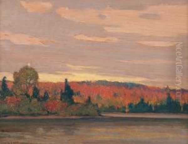 Algonquin Park Oil Painting by John William Beatty