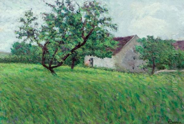 Summer Landscape Oil Painting by Henri Beau