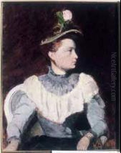 The Artist's Sister Oil Painting by Henri Beau