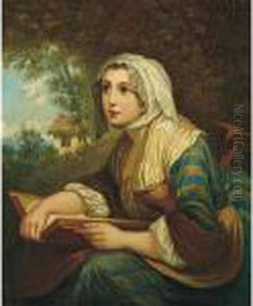 Ritratto Di Giovinetta Oil Painting by Jean Beauduin