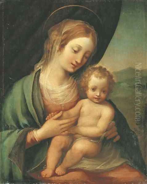 The Madonna and Child Oil Painting by Carlo Bevilacqua