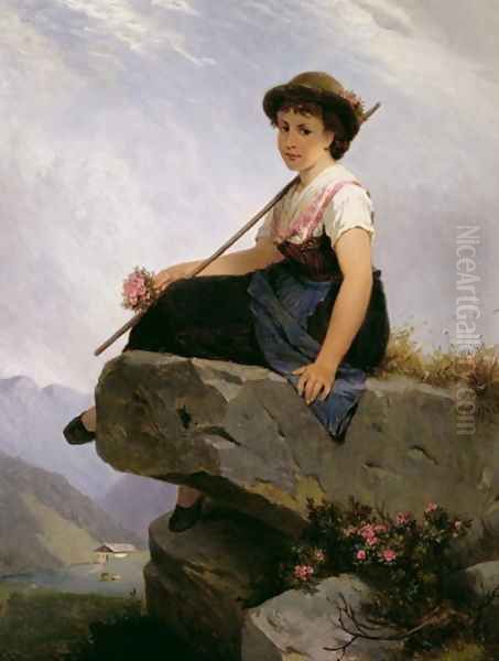 Contemplation Oil Painting by Robert Julius Beyschlag