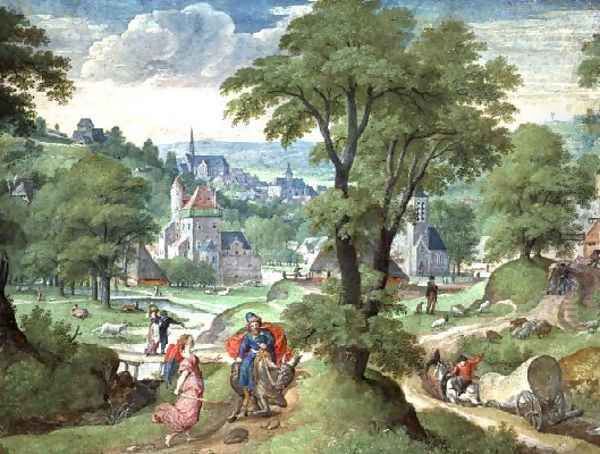 Balaam's Ass Oil Painting by Hans Bol