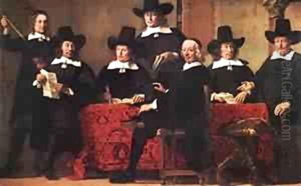 Governors Of The Wine Merchants Guild Oil Painting by Hans Bol