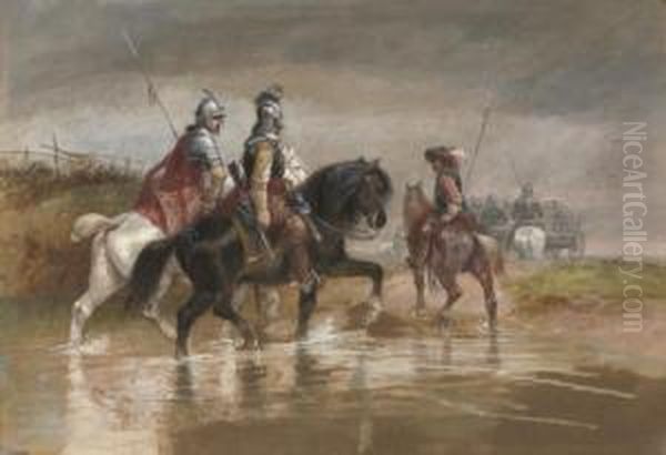 In The Days Of Cromwell Oil Painting by Richard Beavis