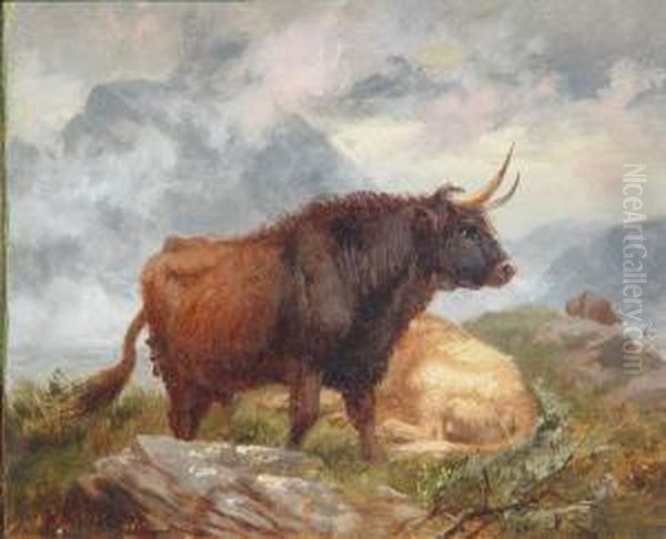 Toros Oil Painting by Richard Beavis