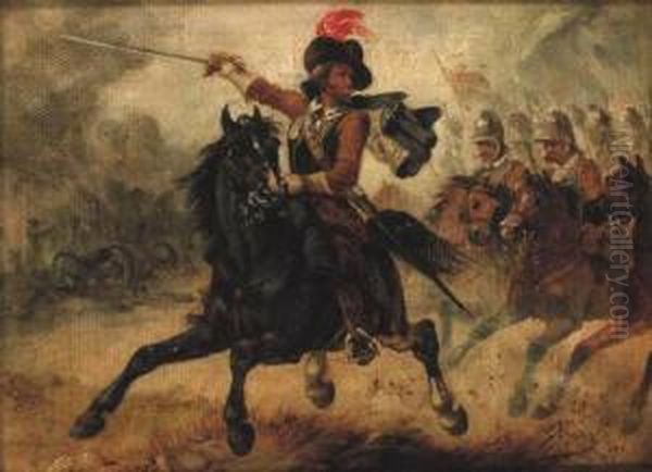 The Charge; And The Recall Oil Painting by Richard Beavis