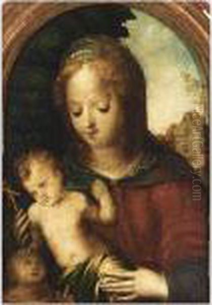 Madonna And Child Oil Painting by Domenico Beccafumi