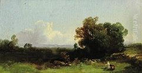 Paesaggio Oil Painting by Angelo Beccaria