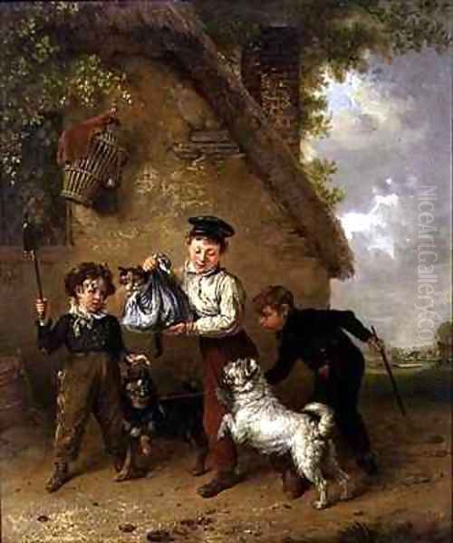 Mischief Oil Painting by Edmund Bristow