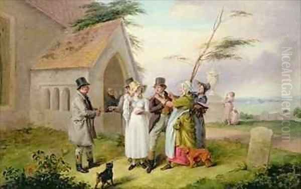 The Interrupted Wedding Oil Painting by Edmund Bristow