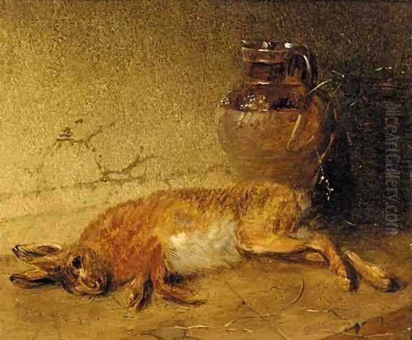 In the larder Oil Painting by Edmund Bristow