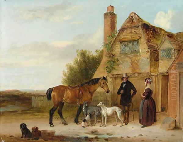 Setting off for the Morning Ride Oil Painting by Edmund Bristow