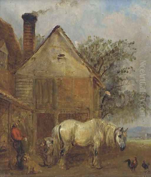 The farrier Oil Painting by Edmund Bristow