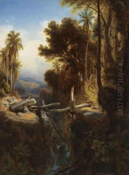 Paisaje de Venezuela Oil Painting by Ferdinand Bellerman