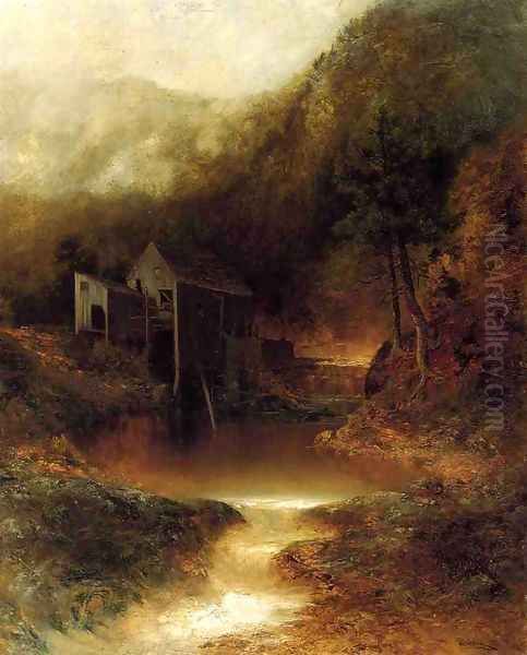 The Old Mill Oil Painting by Ralph Albert Blakelock