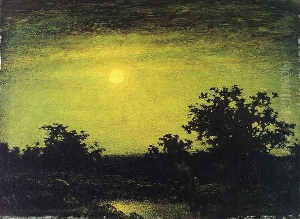 Moonlight Oil Painting by Ralph Albert Blakelock