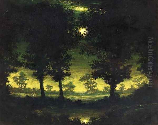 Enchanted Pool Oil Painting by Ralph Albert Blakelock