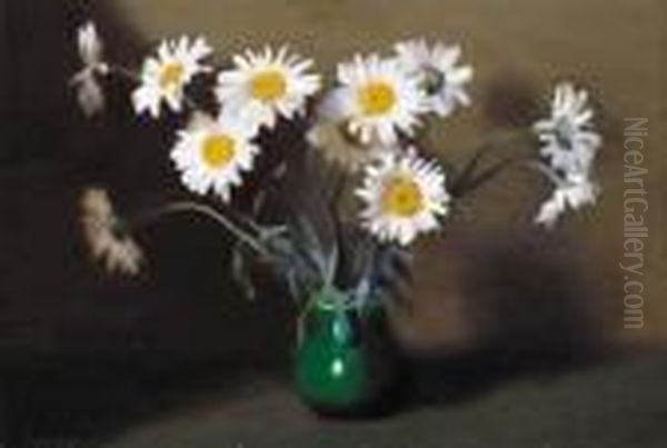 Still Life, Daisies Oil Painting by Clarice Marjoribanks Beckett