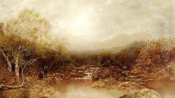 Autumn in the Adirondacks Oil Painting by Ralph Albert Blakelock