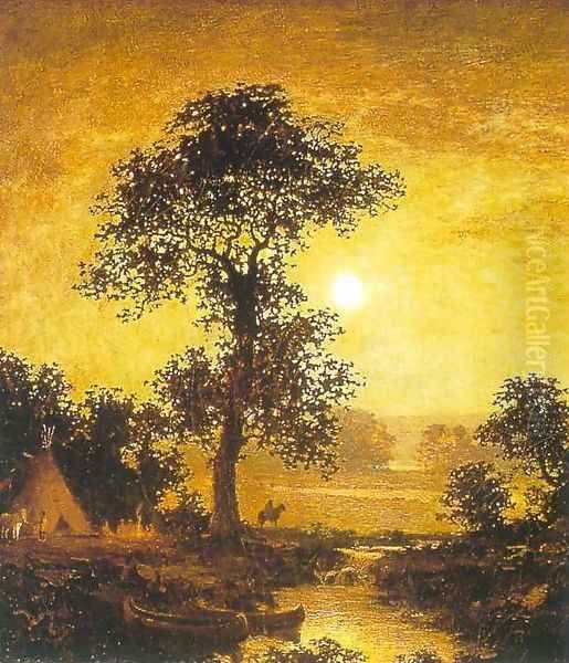 Moonlight 2 Oil Painting by Ralph Albert Blakelock