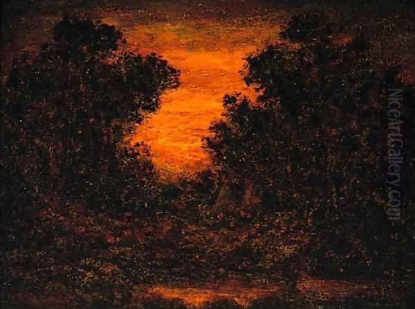 Untitled Oil Painting by Ralph Albert Blakelock