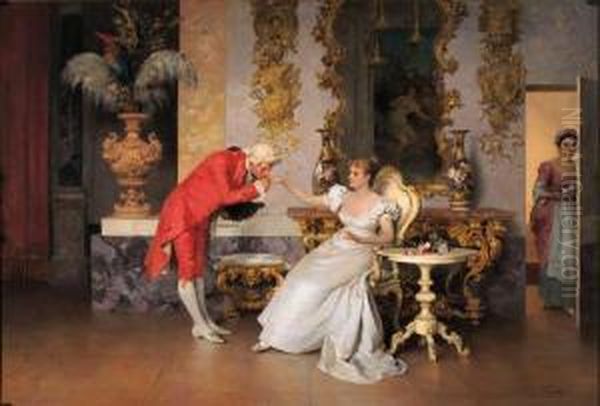 The Suitor Oil Painting by Francesco Beda