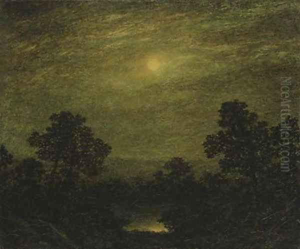 Moonlight 3 Oil Painting by Ralph Albert Blakelock