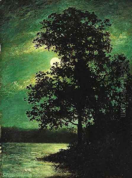 Moonlight Landscape Oil Painting by Ralph Albert Blakelock