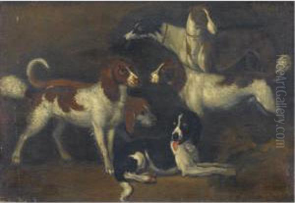 Study Of Dogs Oil Painting by Adriaen Cornelisz. Beeldemaker