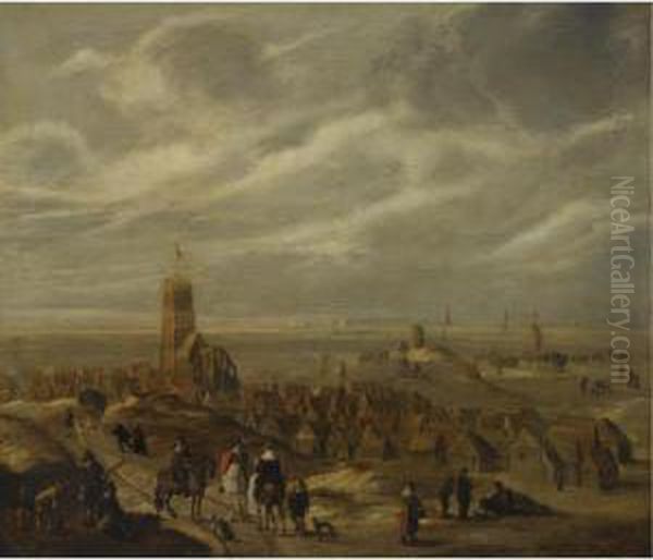 Oude Kerk Oil Painting by Cornelis Beelt