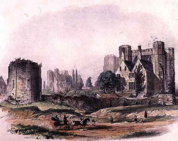 Kenilworth Castle Oil Painting by John Brandard