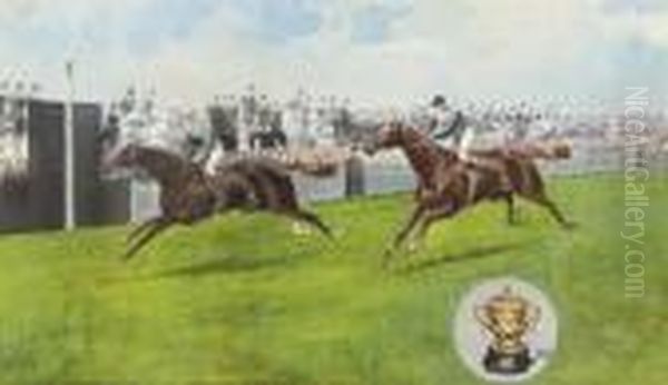 The Gold Cup, Ascot Oil Painting by John Beer