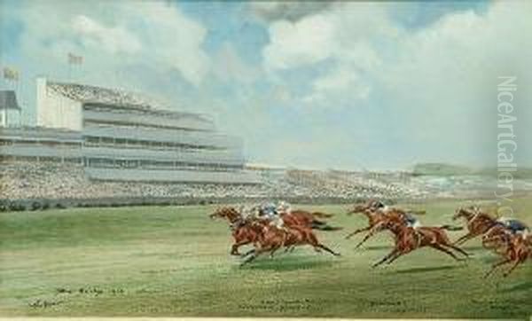 Epsom Derby Oil Painting by John Beer