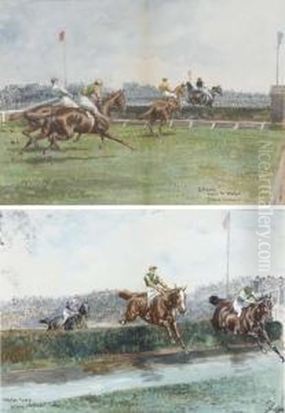 The Grand National Oil Painting by John Beer