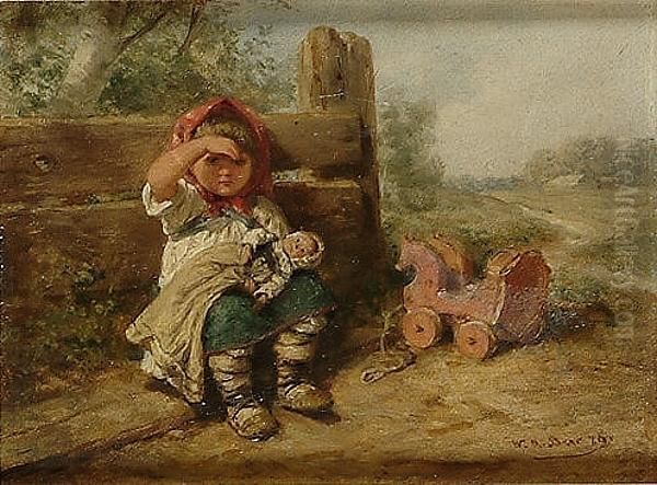 Waiting For Friends Oil Painting by Wilhelm Amandus Beer