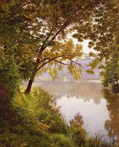 From the Water's Edge Oil Painting by Henri Biva