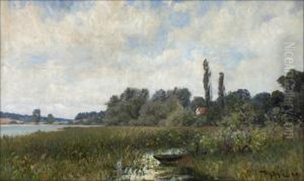 Ruuhi Rannalla. Oil Painting by Wilhelm Behm