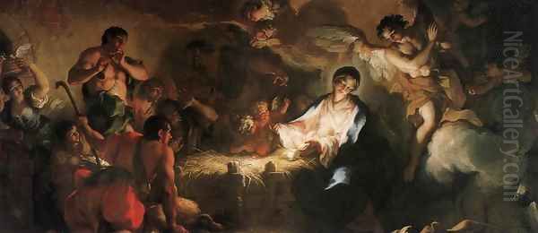 Adoration of the Shepherds Oil Painting by Antonio Balestra