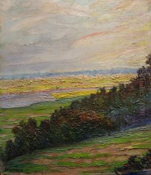 Zachod Slonca (1936) Oil Painting by Adolf, Abraham Behrman